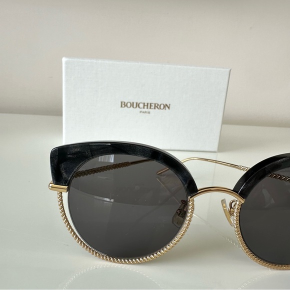 NWT!!! Boucheron women sunglasses BC0105S 001 Authentic Retail 750$ - Picture 2 of 9